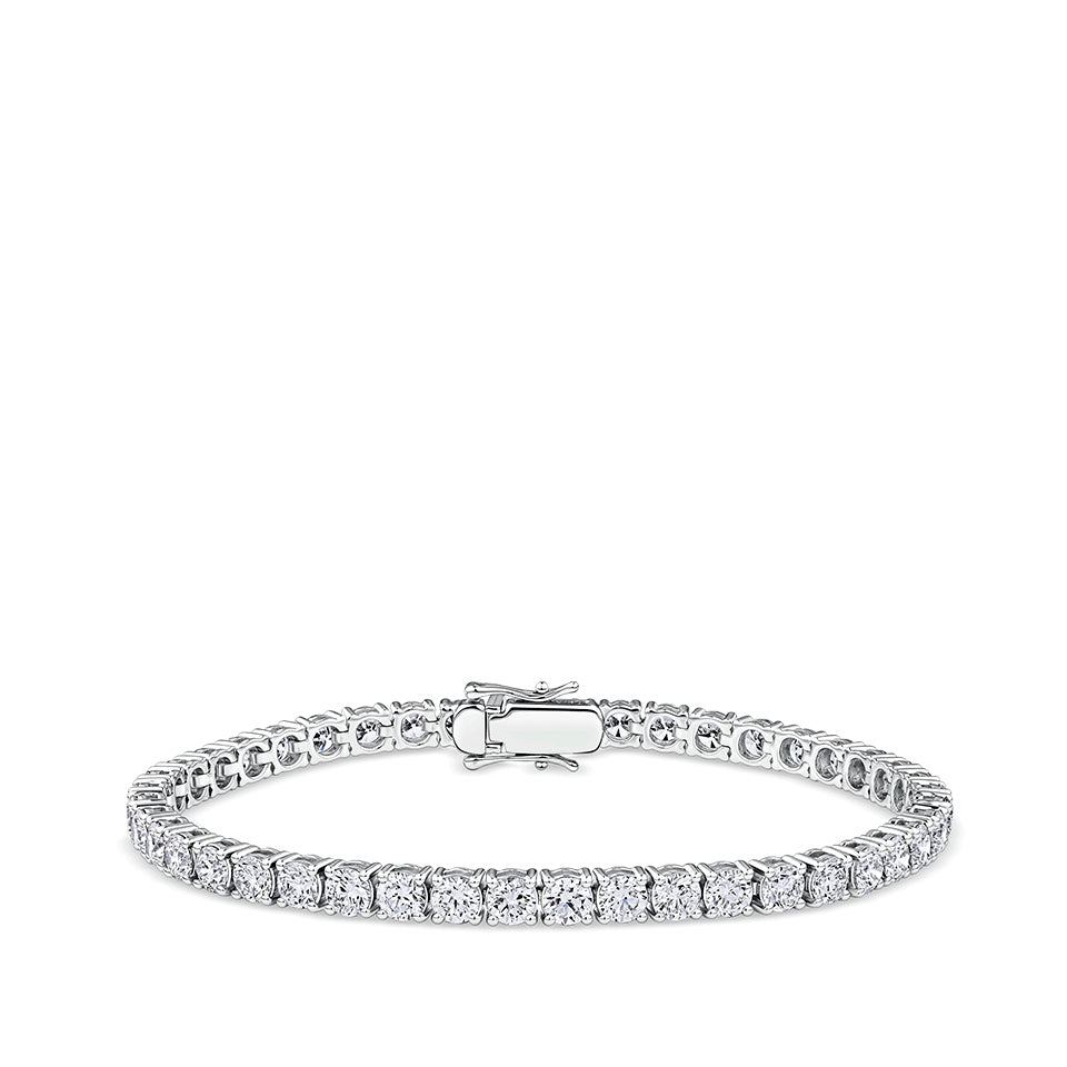 9.00 Carat Diamond Tennis Bracelet in 18ct White Gold