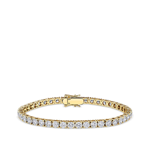 9.00 Carat Diamond Tennis Bracelet in 18ct Yellow Gold