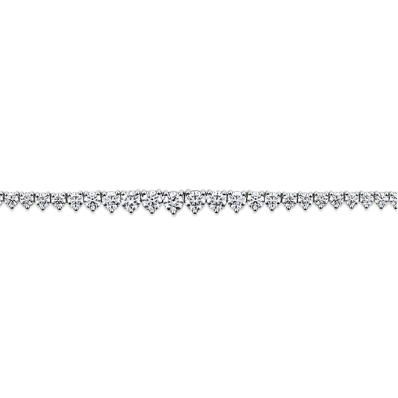 12.00 Carat Diamond Tennis Necklace in 18ct White Gold