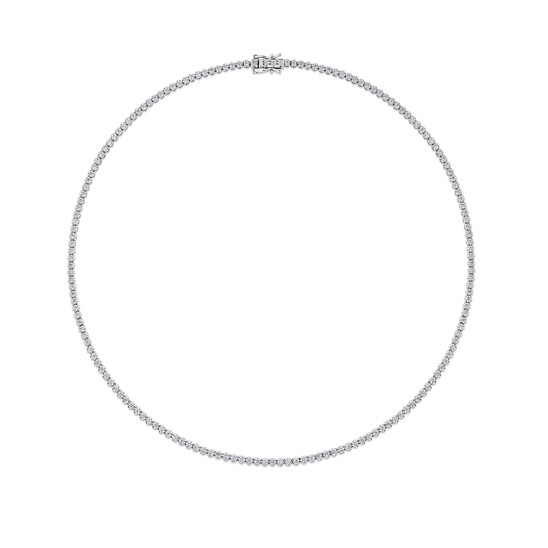 3.00 Carat Diamond Tennis Necklace in 18ct White Gold