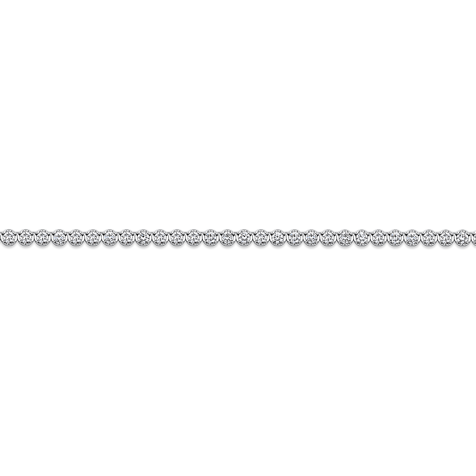 6.00 Carat Diamond Tennis Necklace in 18ct White Gold