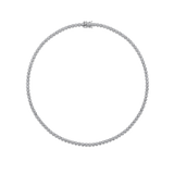 9.00 Carat Diamond Tennis Necklace in 18ct White Gold