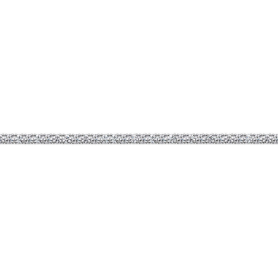 12.00 Carat Diamond Tennis Necklace in 18ct White Gold