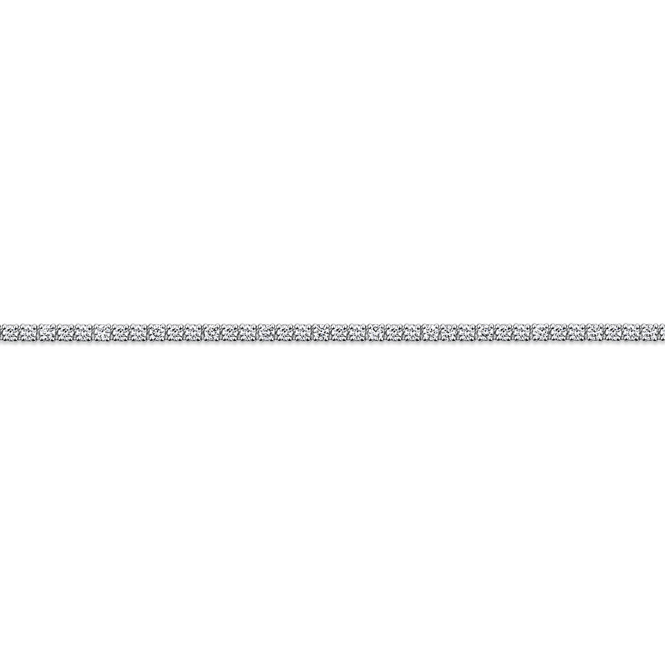 6.00 Carat Diamond Tennis Necklace in 18ct White Gold