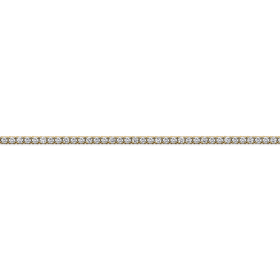 6.00 Carat Diamond Tennis Necklace in 18ct Yellow Gold