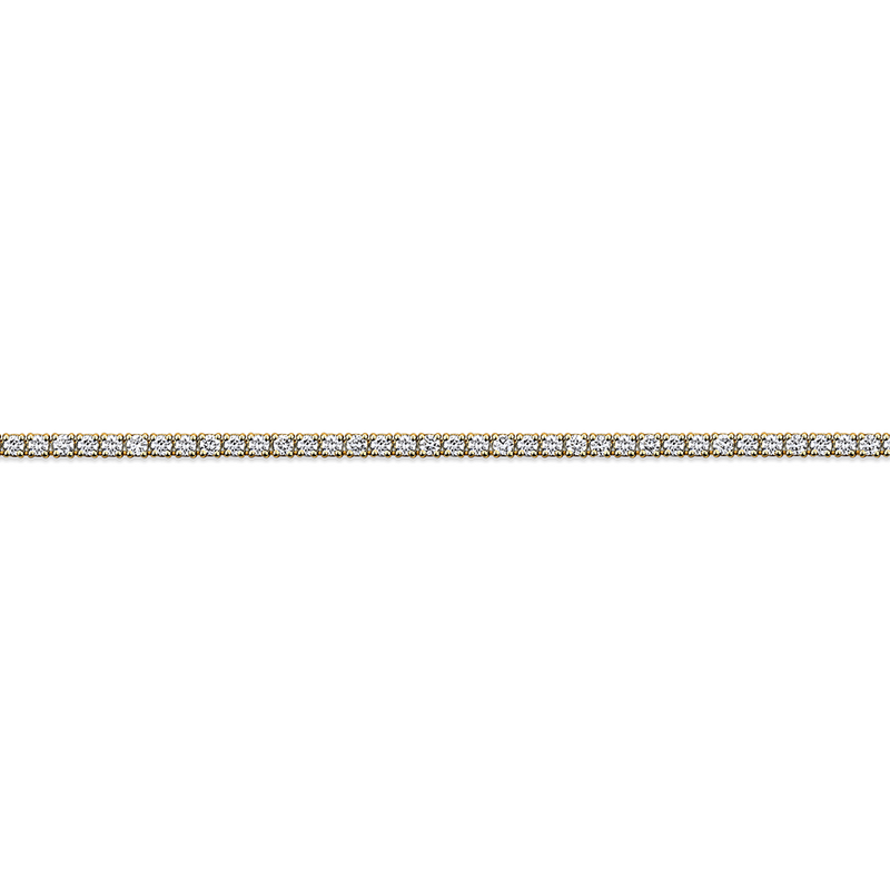 6.00 Carat Diamond Tennis Necklace in 18ct Yellow Gold