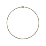 9.00 Carat Diamond Tennis Necklace in 18ct Yellow Gold