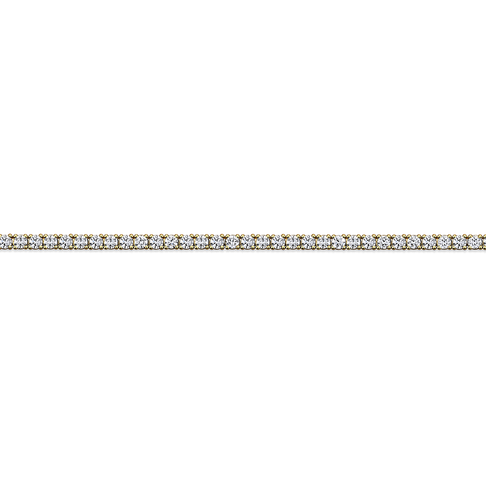 9.00 Carat Diamond Tennis Necklace in 18ct Yellow Gold