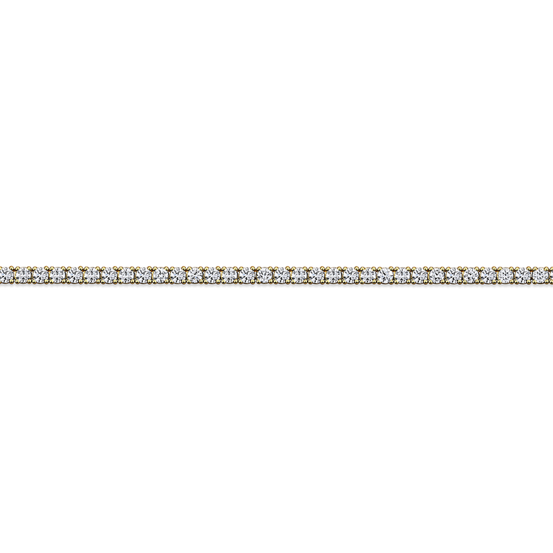 9.00 Carat Diamond Tennis Necklace in 18ct Yellow Gold