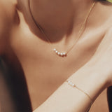 Akoya Pearl Necklace in 18ct Yellow Gold