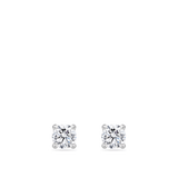 0.25 Carat Diamond Earrings in 18ct White Gold