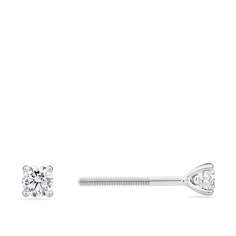 0.25 Carat Diamond Earrings in 18ct White Gold