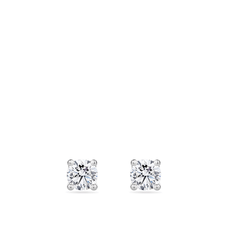 0.25 Carat Diamond Earrings in 18ct White Gold