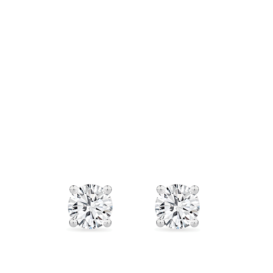0.50 Carat Diamond Earrings in 18ct White Gold