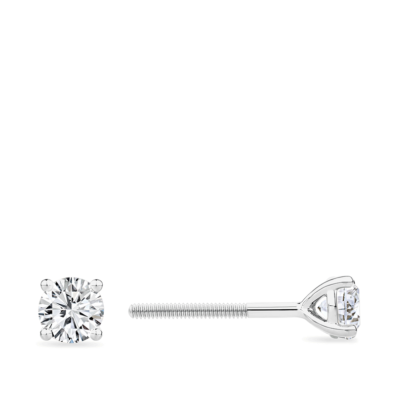 0.50 Carat Diamond Earrings in 18ct White Gold