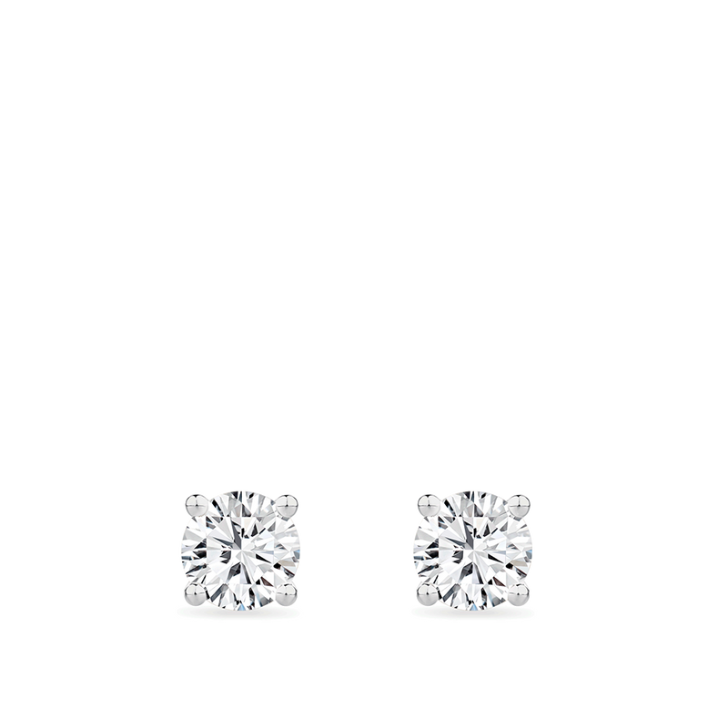 0.50 Carat Diamond Earrings in 18ct White Gold