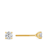 0.50 Carat Diamond Earrings in 18ct Yellow Gold