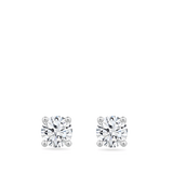 0.75 Carat Diamond Earrings in 18ct White Gold