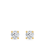 0.75 Carat Diamond Earrings in 18ct Yellow Gold