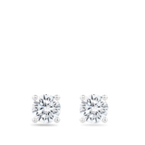 1.00 Carat Diamond Earrings in 18ct White Gold