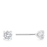 1.00 Carat Diamond Earrings in 18ct White Gold