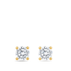 1.00 Carat Diamond Earrings in 18ct Yellow Gold