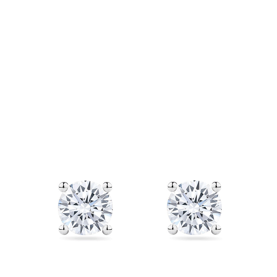 1.50 Carat Diamond Earrings in 18ct White Gold