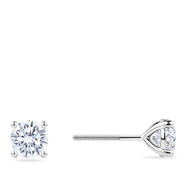 1.50 Carat Diamond Earrings in 18ct White Gold