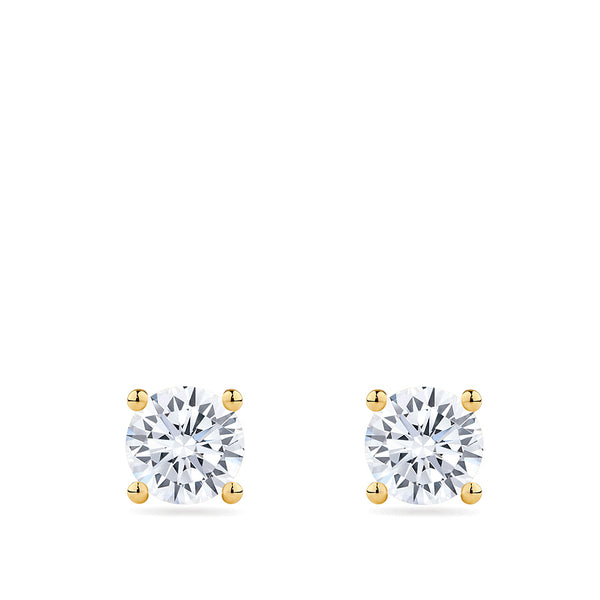 1.50 Carat Diamond Earrings in 18ct Yellow Gold