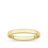 Contour Wedding Band in 18ct Yellow Gold - 3mm in width