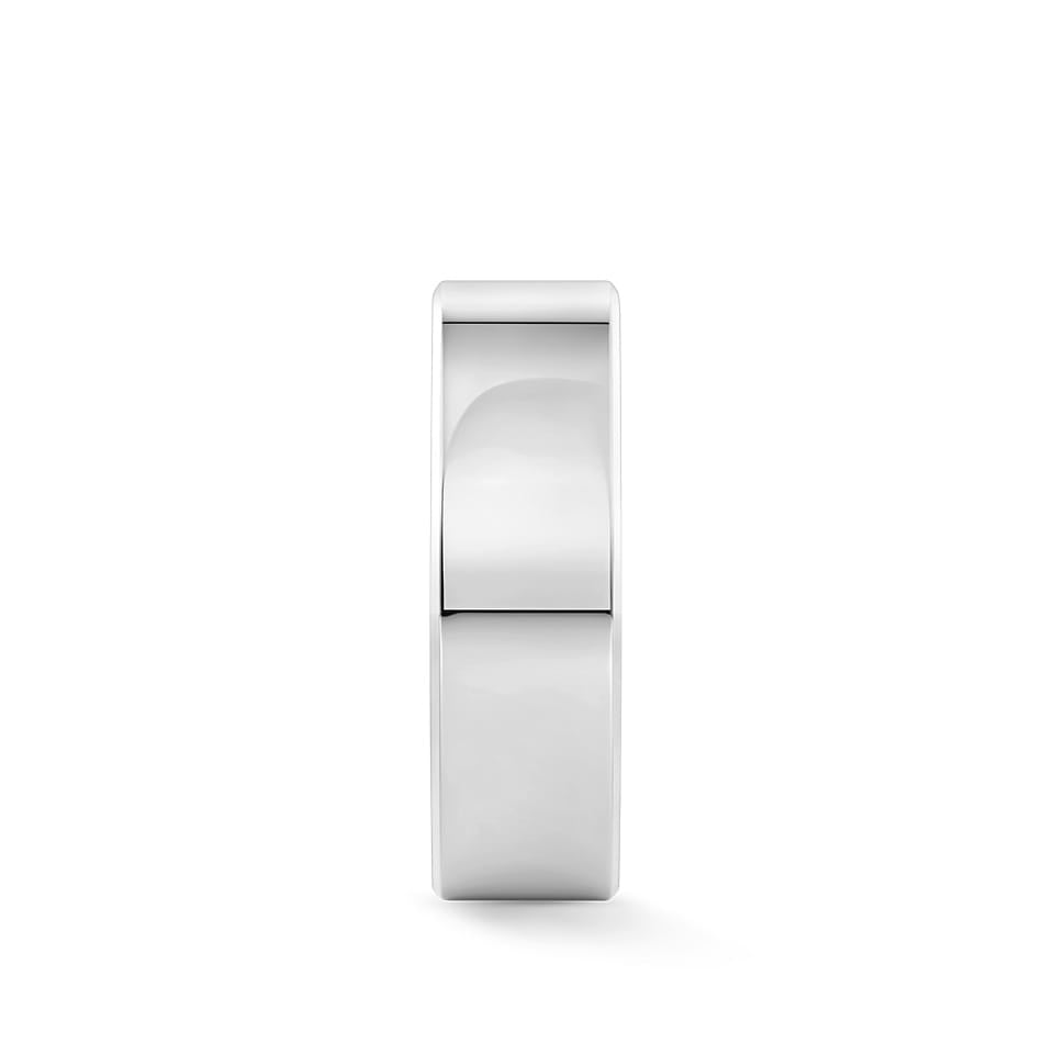 Flat Bevel Solid Wedding Band in 18ct White Gold – Hardy Brothers Jewellers
