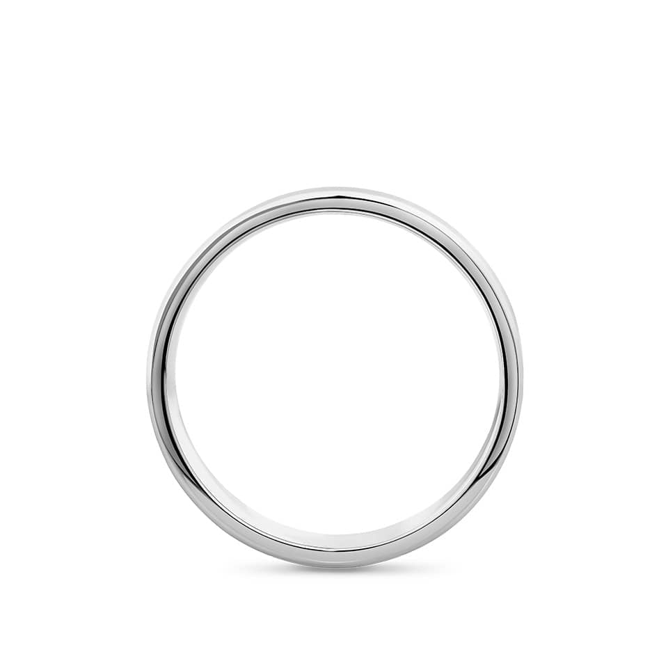 Flat Bevel Solid Wedding Band in 18ct White Gold – Hardy Brothers Jewellers