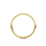 High Dome Solid Wedding Band in 18ct Yellow Gold