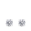 3.00 Carat TW Lab-Grown Diamond Stud Earrings in 18ct white gold from Hardy Brothers, shown front-on as a pair.