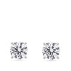 4.00 Carat TW Lab-Grown Diamond Stud Earrings in 18ct white gold from Hardy Brothers, shown front-on as a pair.