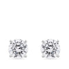 5.00 Carat TW Lab-Grown Diamond Stud Earrings in 18ct white gold from Hardy Brothers, shown front-on as a pair.