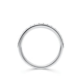 1.68 Carat Baguette and Round Brilliant Cut Diamond Ring in 18ct White Gold