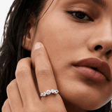 0.95 Carat Diamond Bezel Set Ring in 18ct White Gold