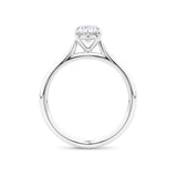 Oval Cut Diamond Engagement Ring in 18ct White Gold