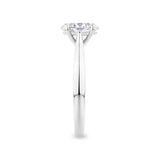Oval Cut Diamond Engagement Ring in 18ct White Gold
