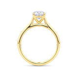 Oval Cut Diamond Engagement Ring in 18ct Yellow Gold