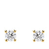 0.20 Carat Diamond Solitaire Earrings in 18ct Yellow Gold