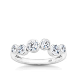 0.55 Carat Diamond Bezel Set Ring in 18ct White Gold