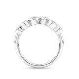 0.55 Carat Diamond Bezel Set Ring in 18ct White Gold