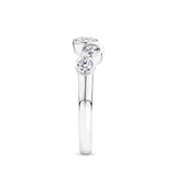 0.55 Carat Diamond Bezel Set Ring in 18ct White Gold