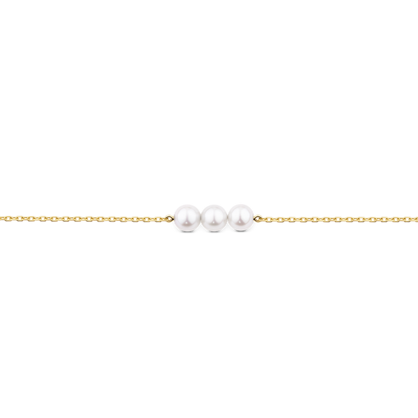 Akoya Pearl Bracelet in 18ct Yellow Gold Hardy Brothers Jewellers