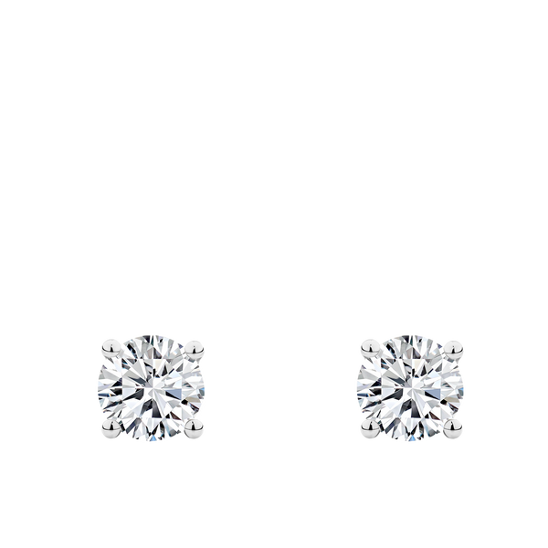 1.00 Carat Diamond Earrings in 18ct White Gold