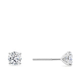 1.00 Carat Diamond Earrings in 18ct White Gold