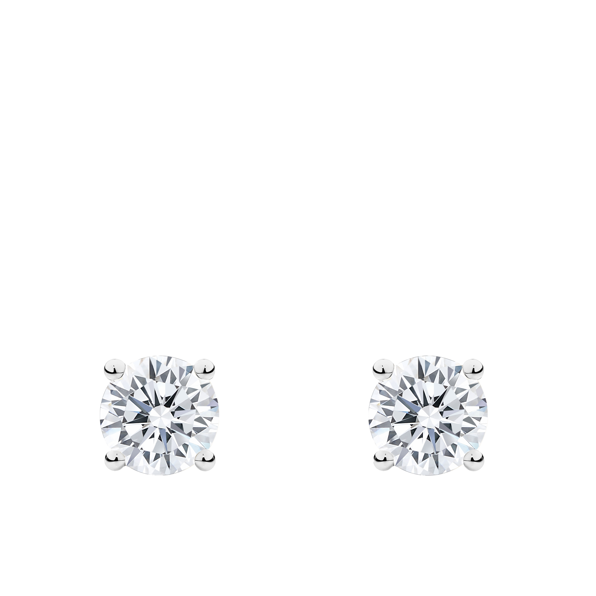 1.50 Carat Diamond Earrings in 18ct White Gold