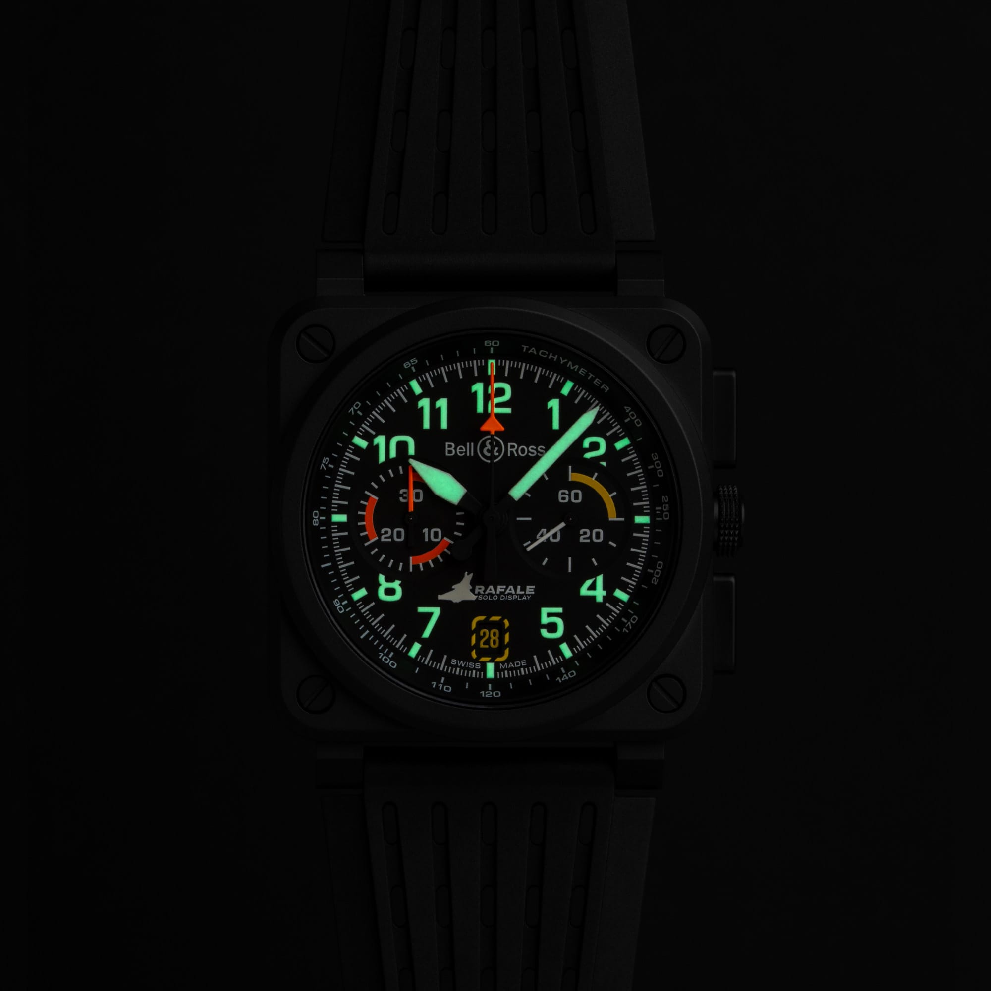 Bell & Ross BR-03 Automatic Chronograph 42mm Watch BR0394-RSD-CE